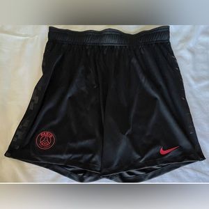 Nike PSG Paris Saint Germain Balck Soccer Shorts. Adult Sz: 2XLarge